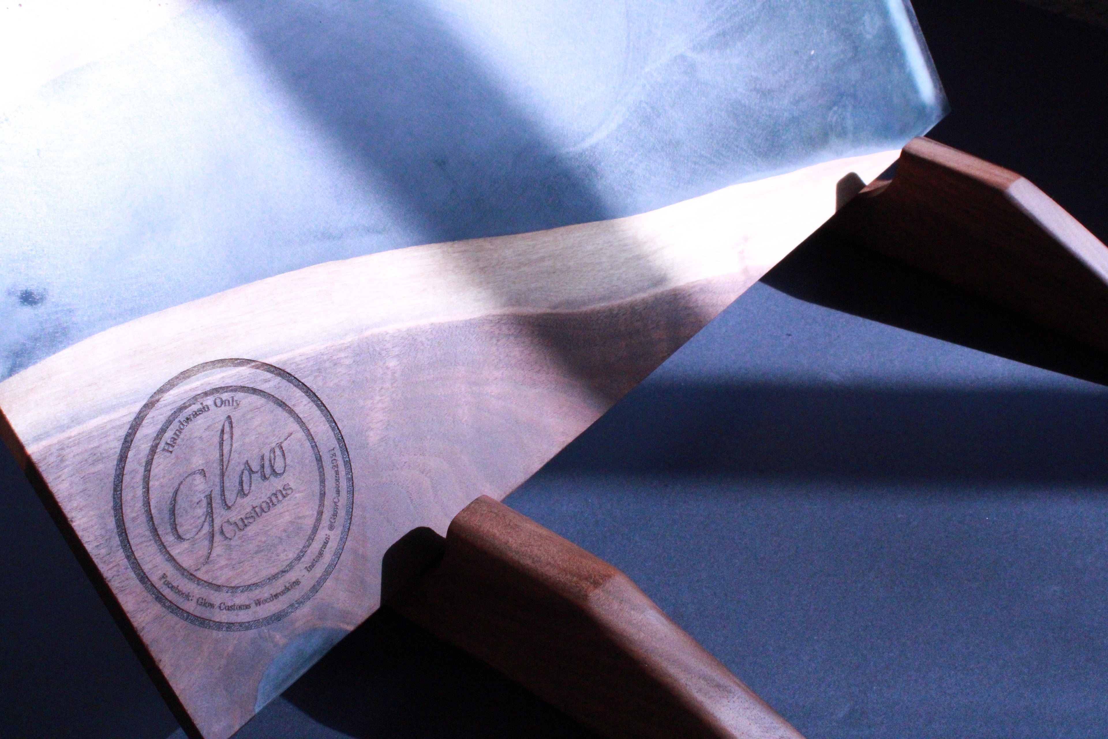 Black Walnut Epoxy River Charcuterie Board