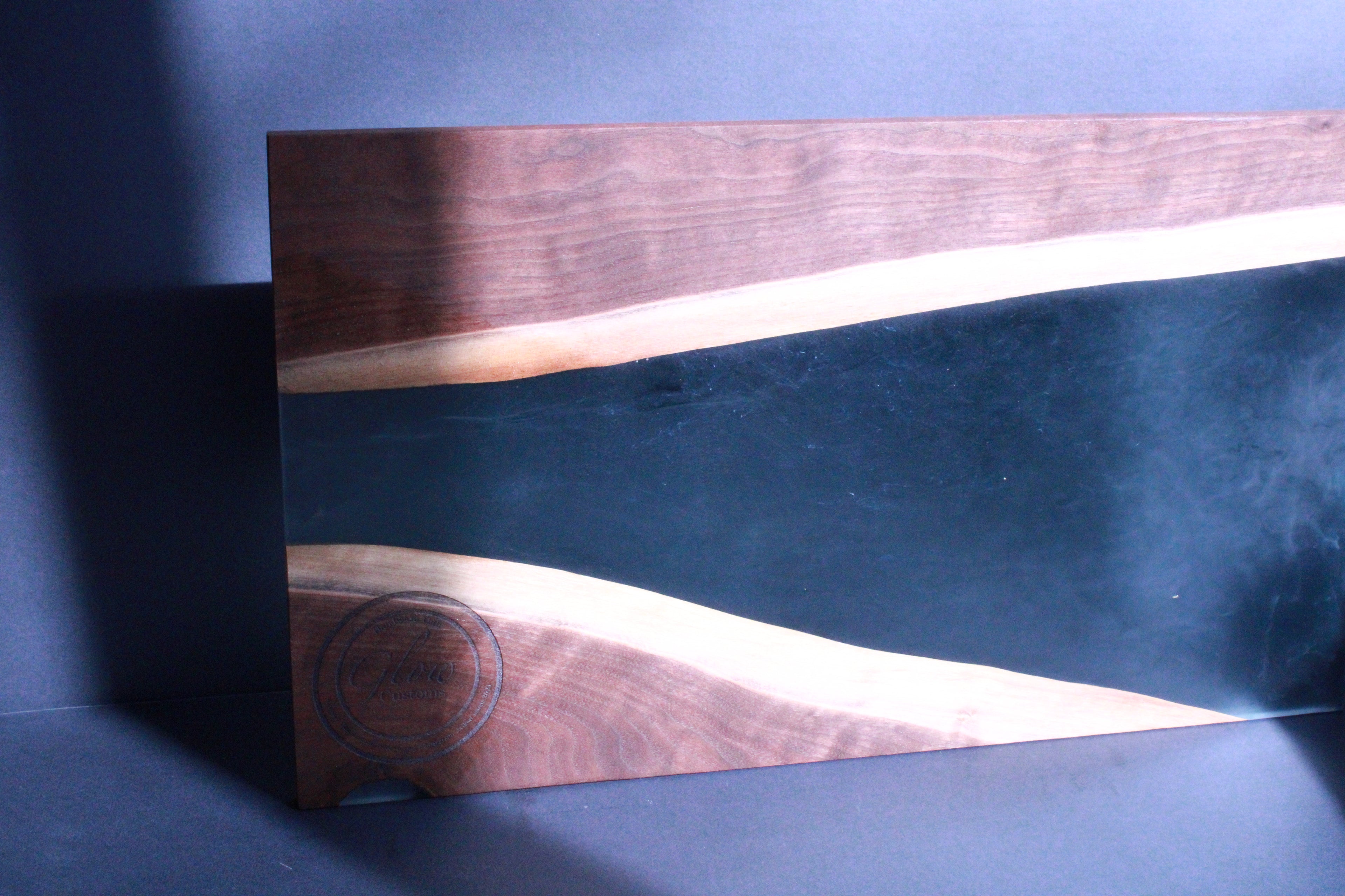 Black Walnut Epoxy River Charcuterie Board