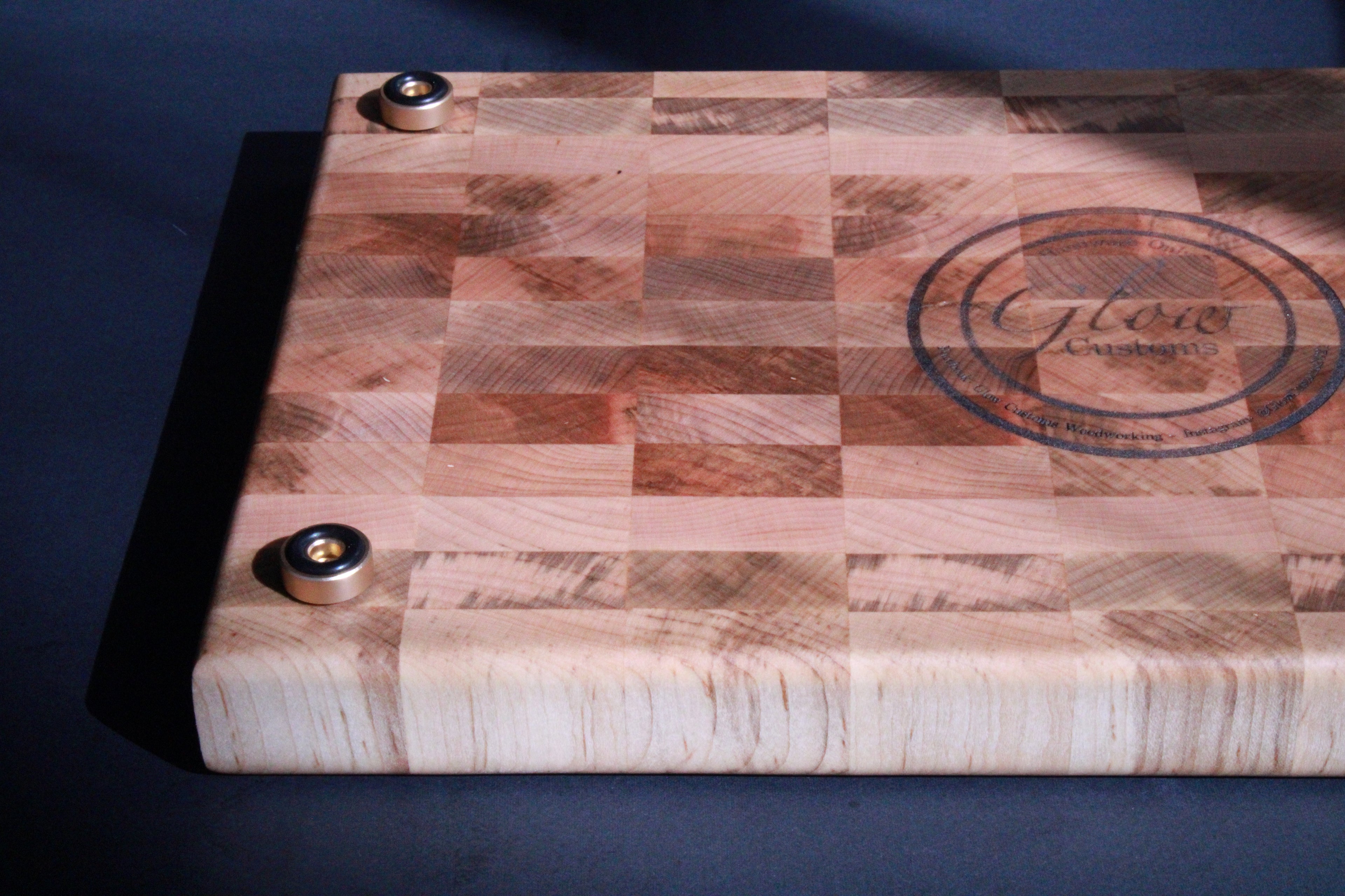 Custom Spalted Maple End Grain Cutting Board